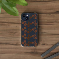 Coffee Beans Clear Phone Case