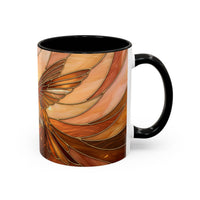 Honey Glow Hummingbird Stained Glass Style Mug