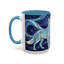 Wolf Kiss Stained Glass Style Mug