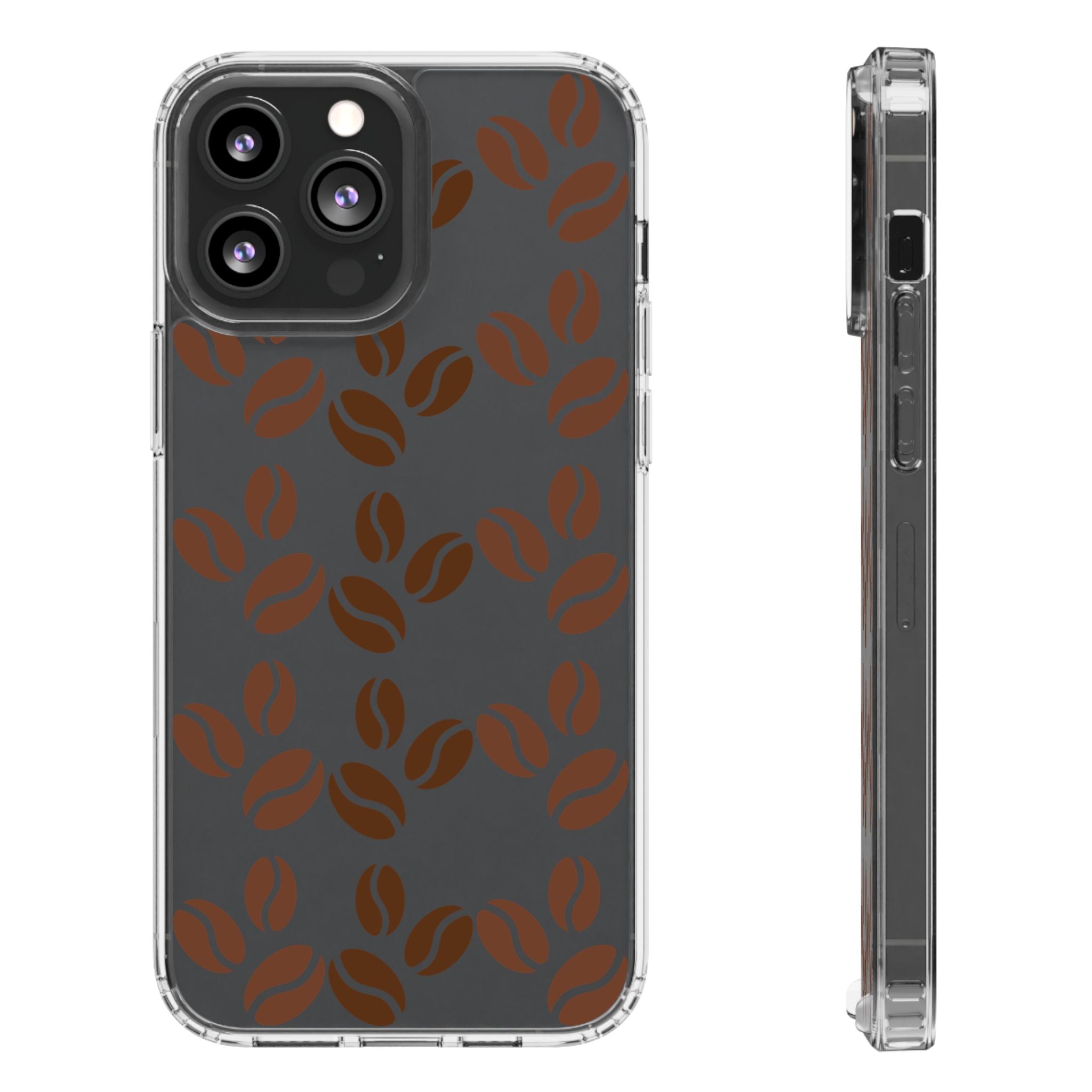 Coffee Beans Clear Phone Case