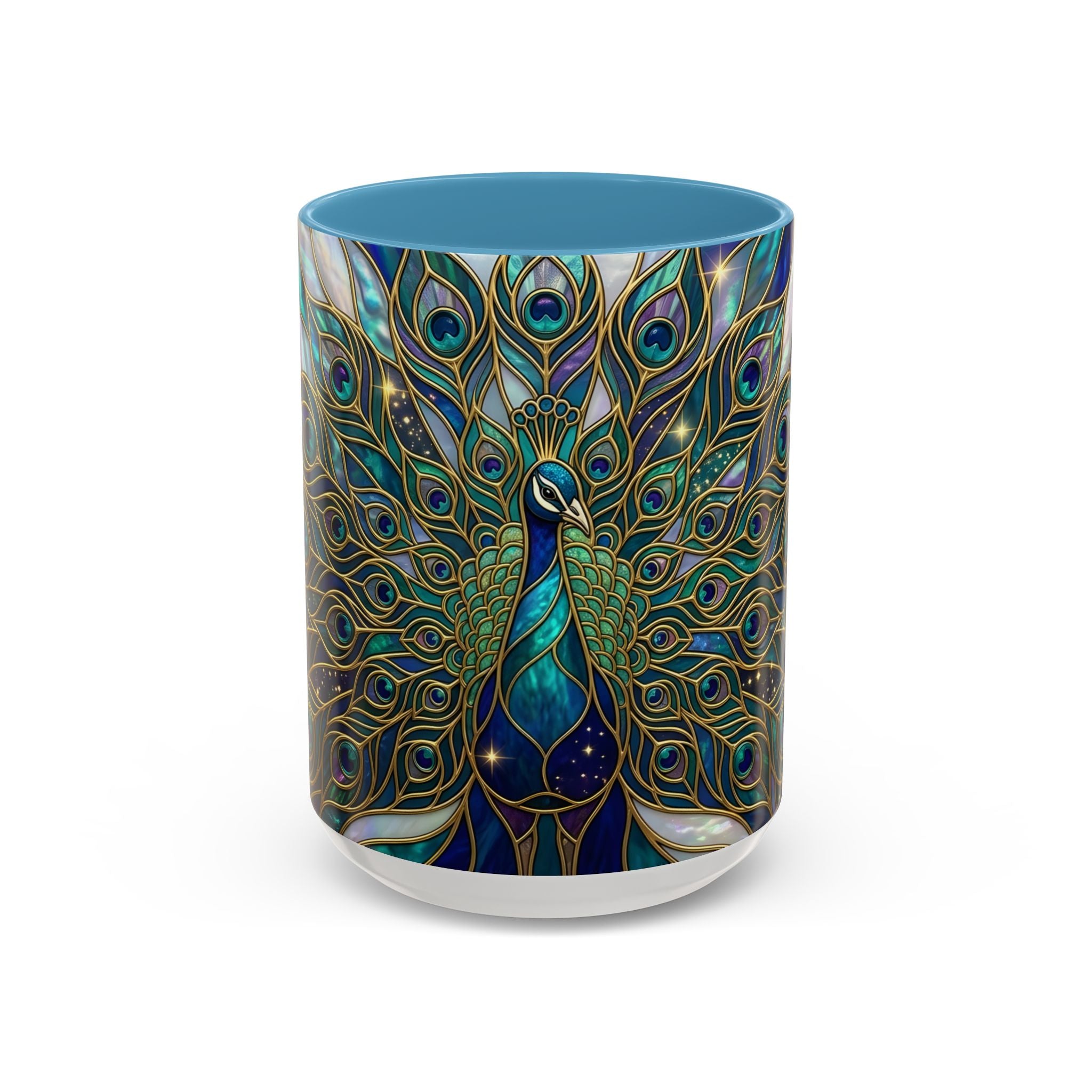 Peacock Stained Glass Mug