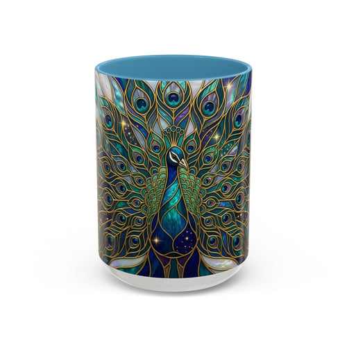 Peacock Stained Glass Style Mug