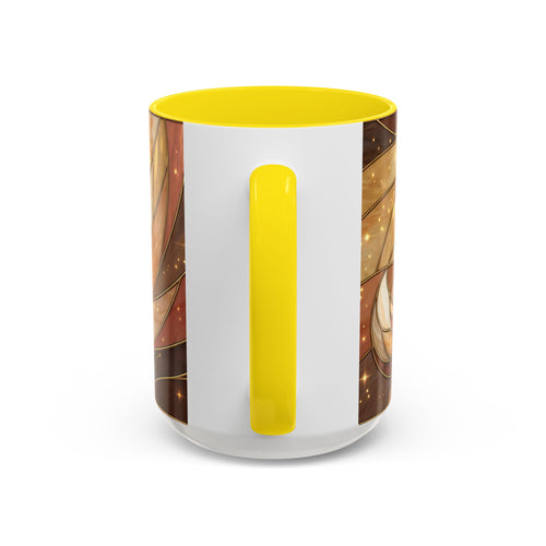 Honey Light Fox Stained Glass Style Mug