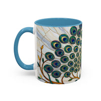 Classic Peacock Stained Glass Style Mug