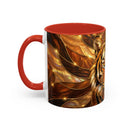 Amber Tiger Stained Glass Style Mug