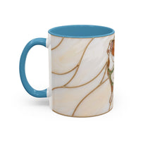 Custom Dog Portrait Stained Glass Style Mug