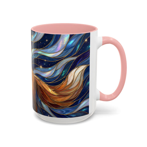 Midnight Fox Stained Glass Style Mug