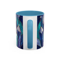 Crystal Wolf Stained Glass Style Mug