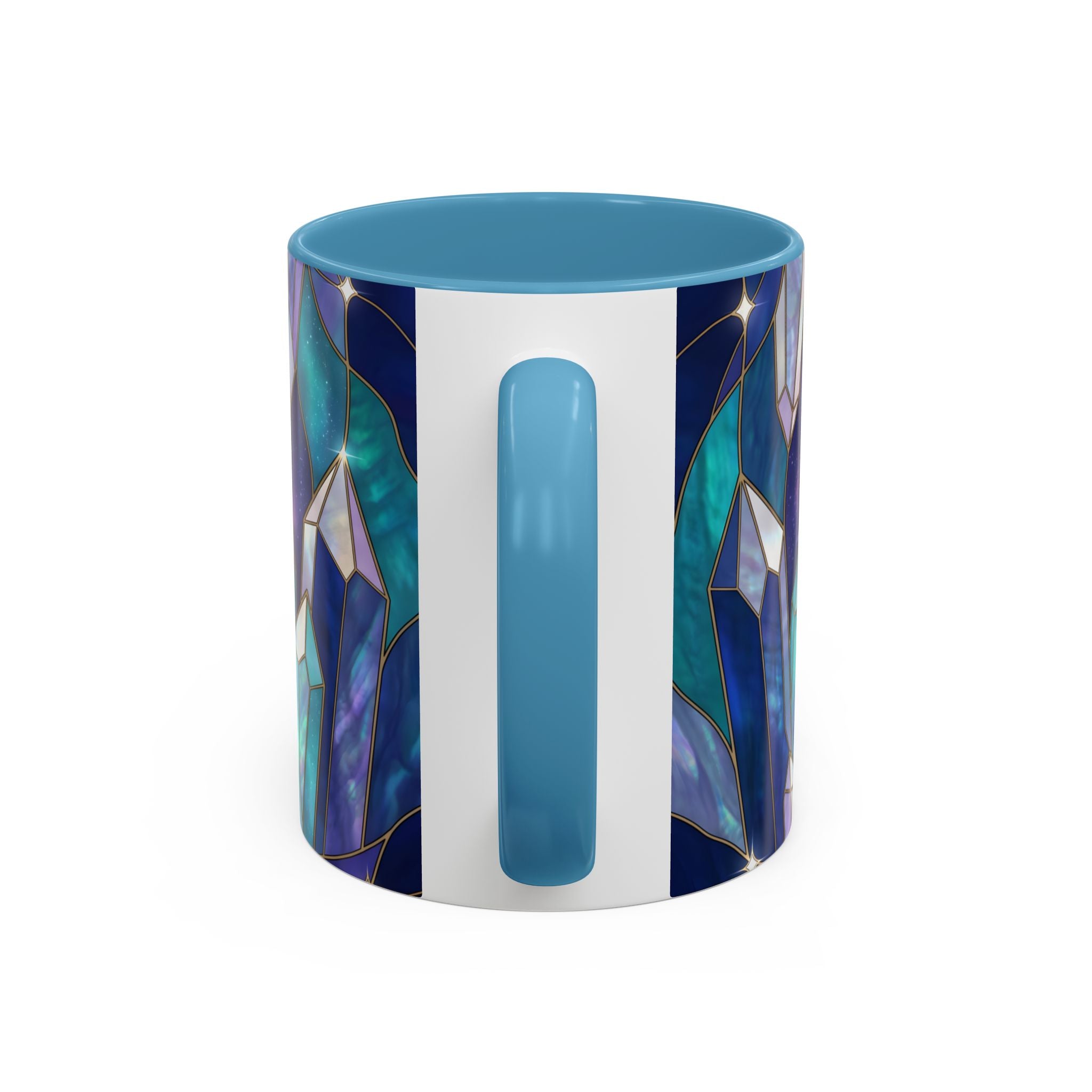 Crystal Wolf Stained Glass Style Mug
