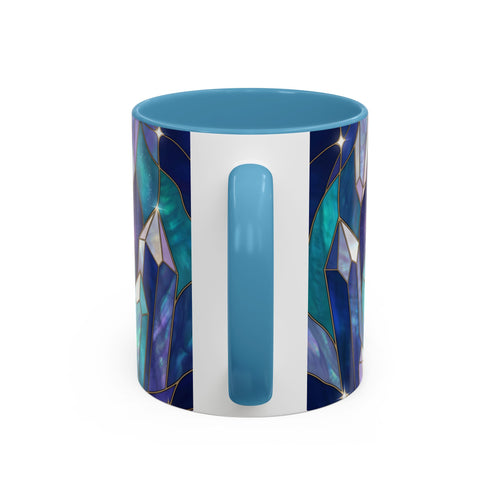 Crystal Wolf Stained Glass Style Mug