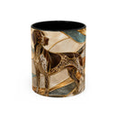 Warm Glow German Shorthaired Pointer Stained Glass Style Mug