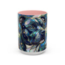 Celestial Staffy Stained Glass Style Mug