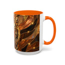 Amber Tiger Stained Glass Style Mug