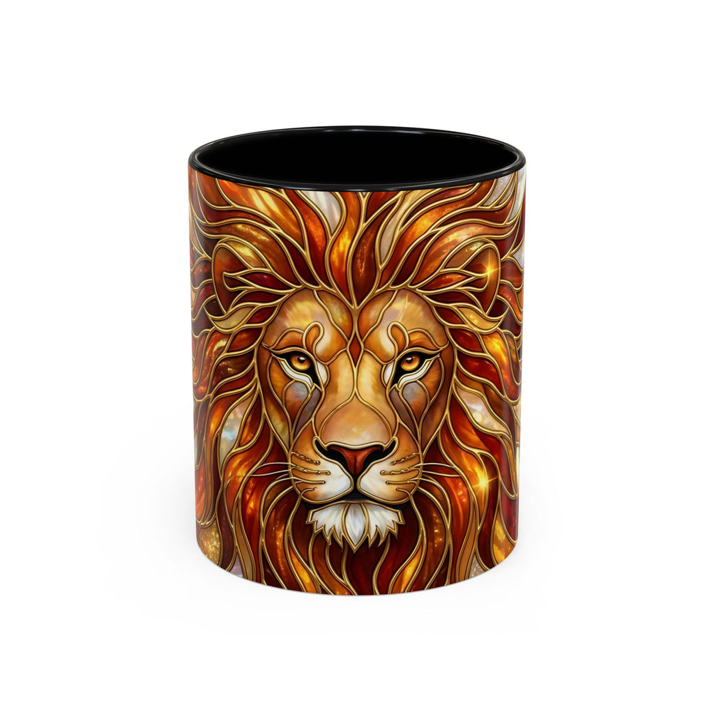 Majestic Lion Stained Glass Mug