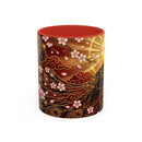 Sakura Peacock Stained Glass Style Mug