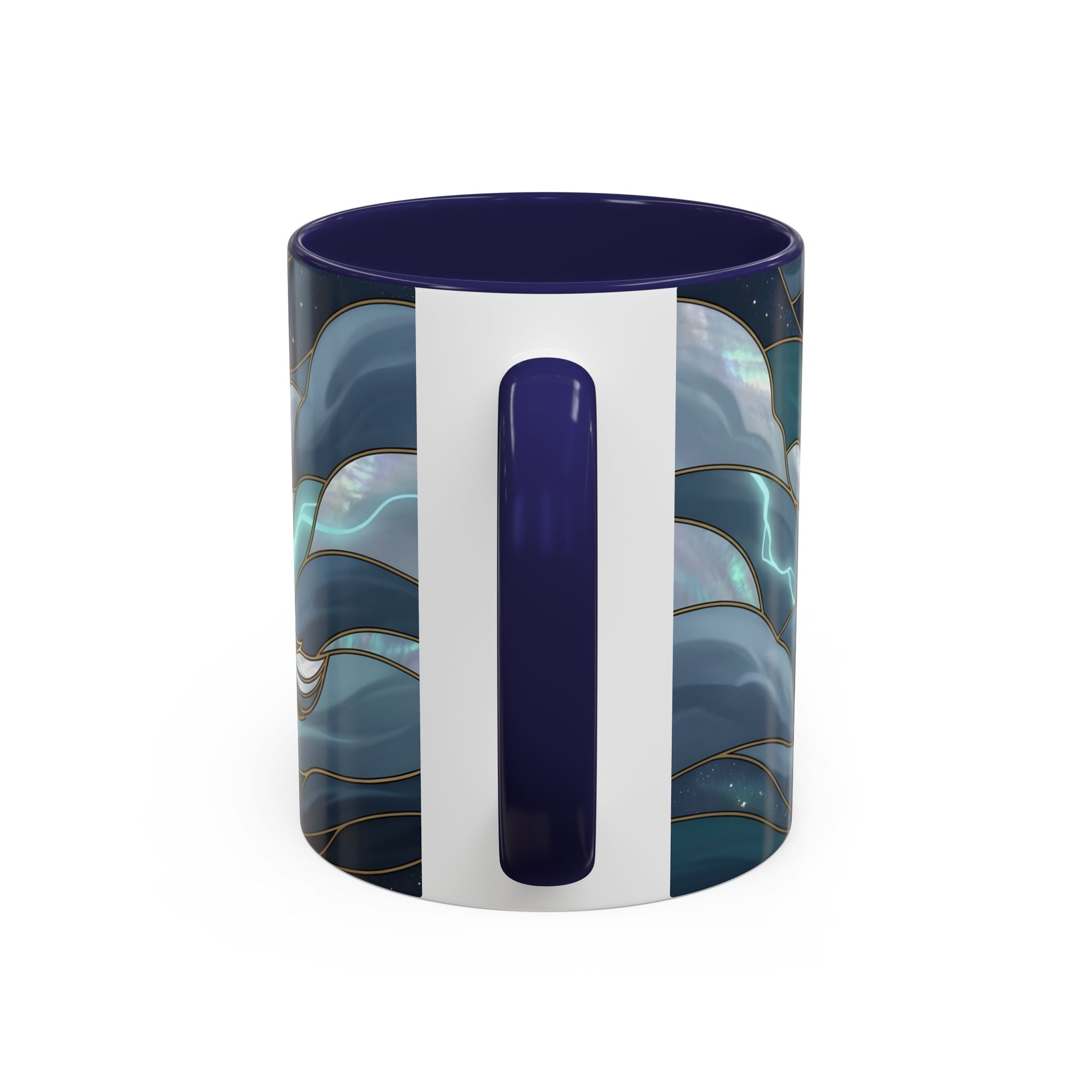 Storm Wolf Stained Glass Style Mug