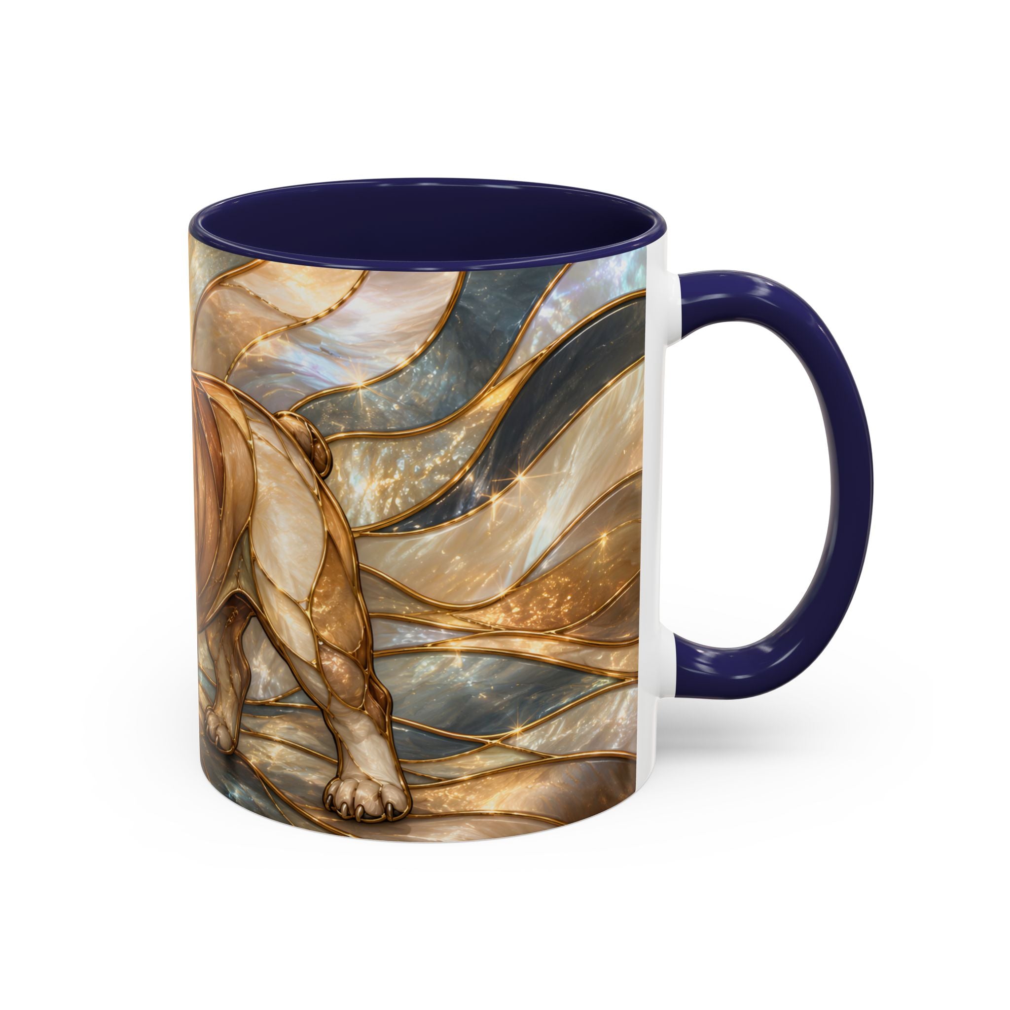 Regal Bulldog Stained Glass Style Mug