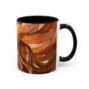 Amber Wolf Stained Glass Style Mug