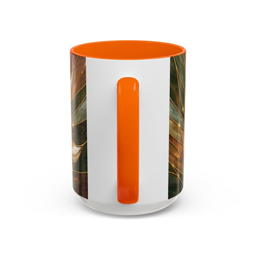 Olive Glow Fox Stained Glass Style Mug