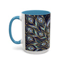 Lunar Peacock Stained Glass Style Mug