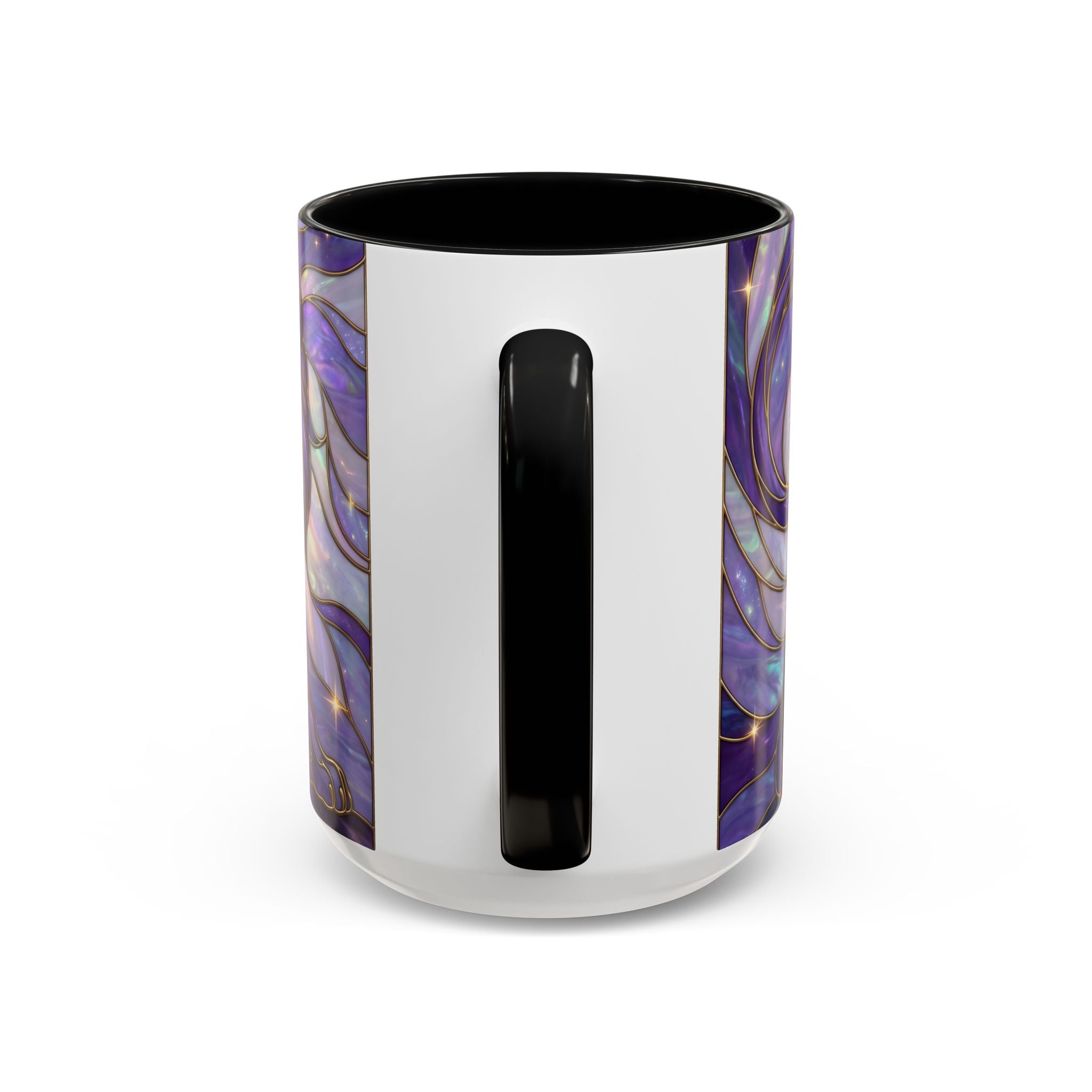 Purple Lion Stained Glass Style Mug