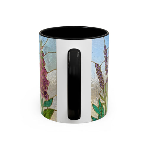 Wildflower Stained Glass Style Mug