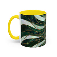 Jade Wolf Stained Glass Style Mug