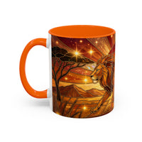 Savannah Lion Stained Glass Style Mug