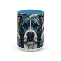 Aurora Glow Staffy Stained Glass Style Mug
