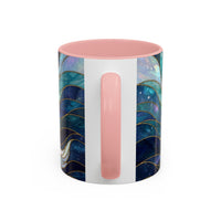 Moonlit Wolf Stained Glass Style Mug