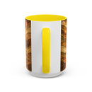 Golden Dachshund Stained Glass Style Mug