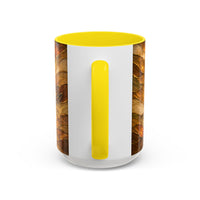 Golden Dachshund Stained Glass Style Mug