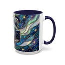 Celestial Staffy Stained Glass Style Mug