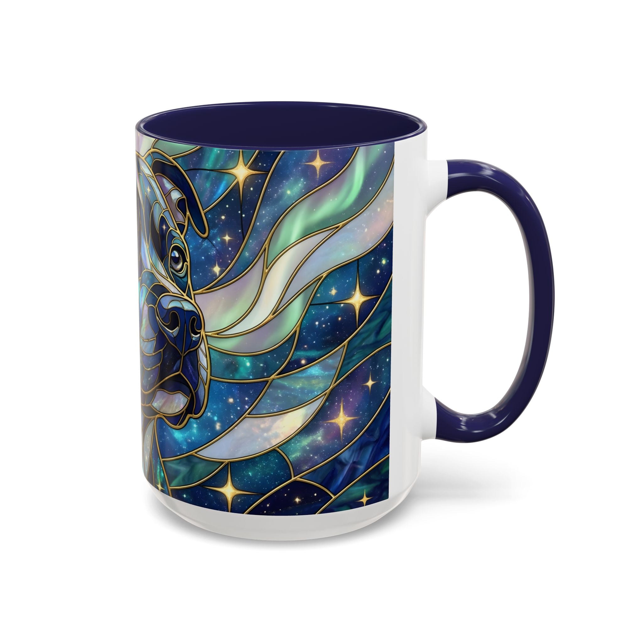 Celestial Staffy Stained Glass Style Mug