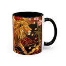 Sakura Lion Stained Glass Style Mug