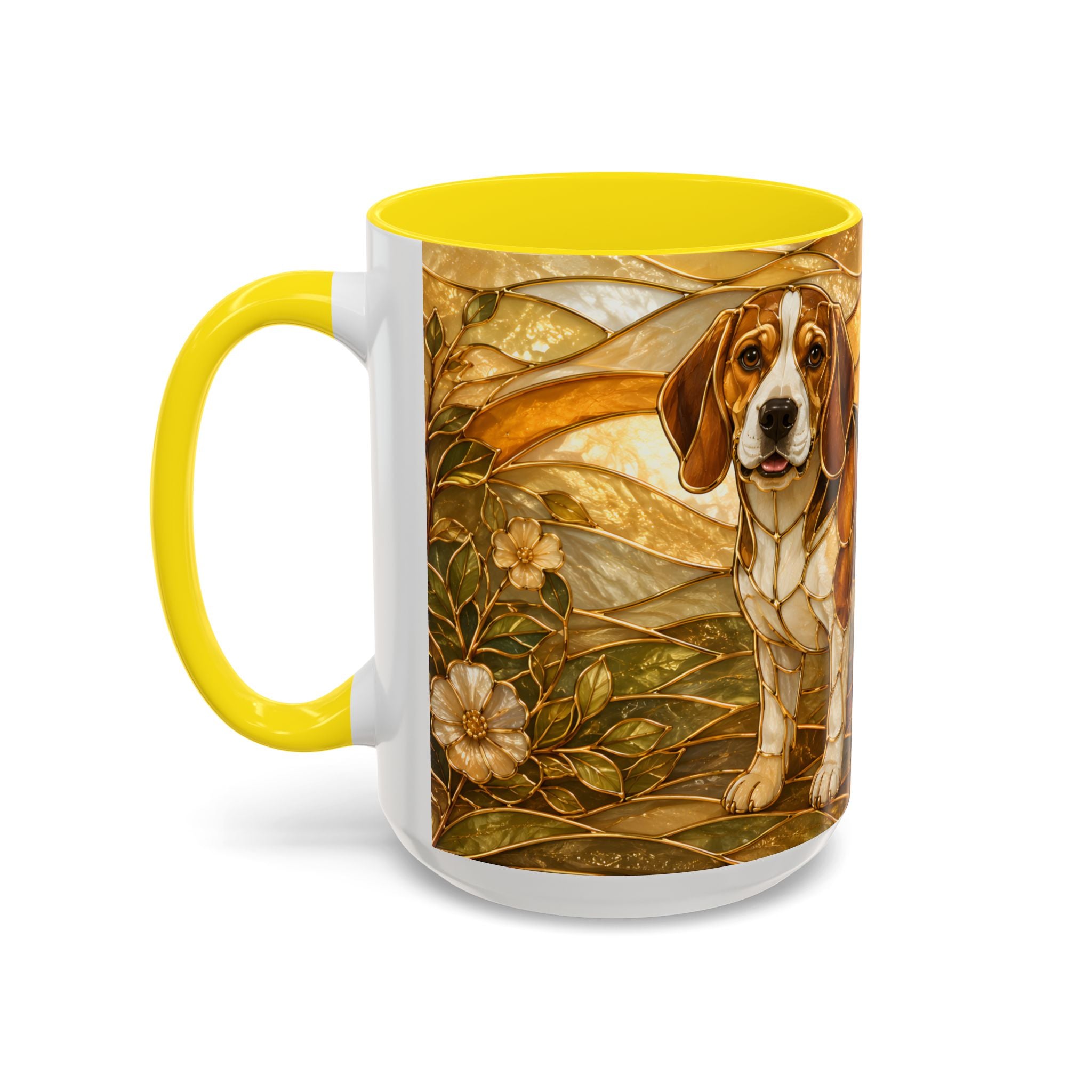 Blossom Beagle Stained Glass Style Mug