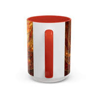 Wildfire Lion Stained Glass Mug