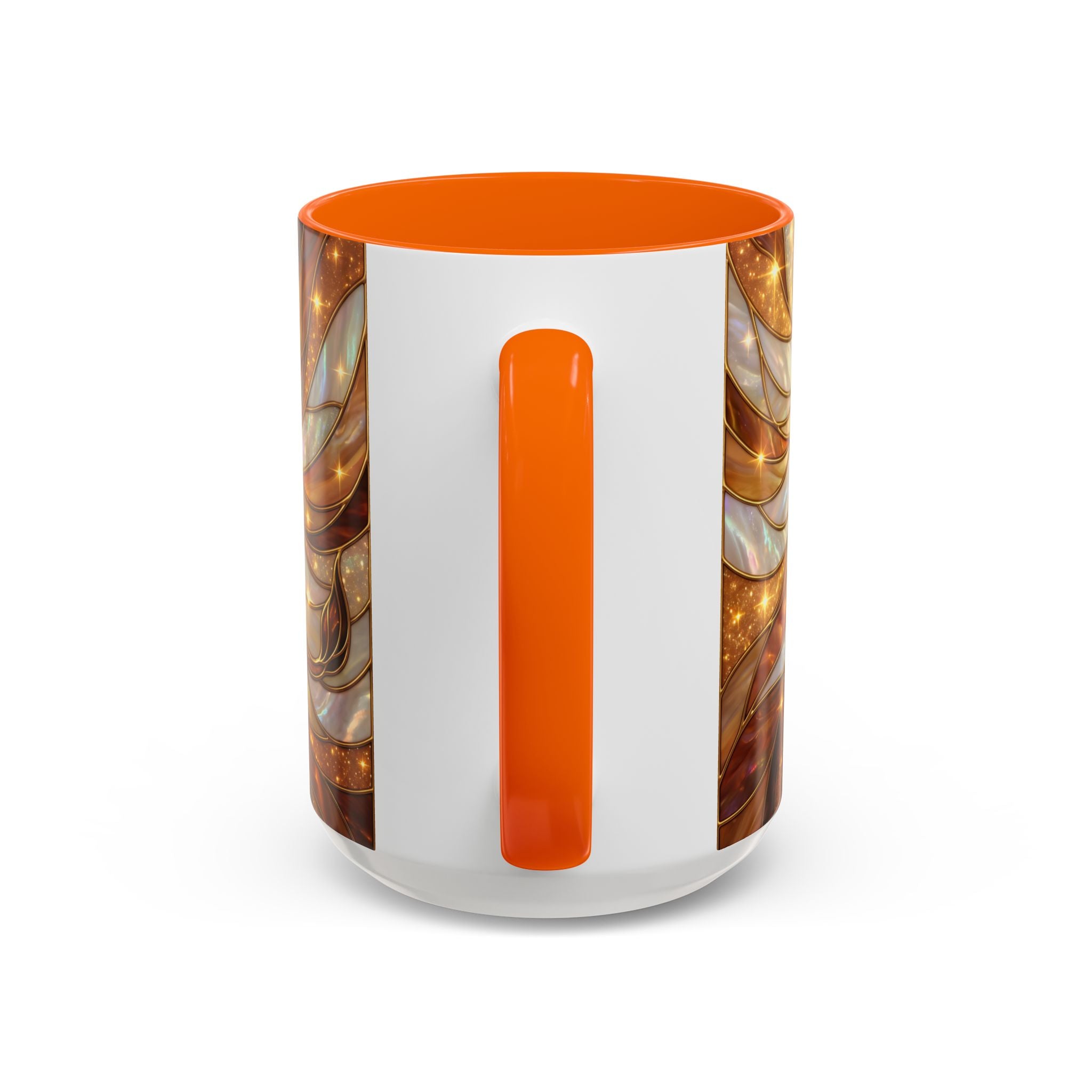 Amber Lion Stained Glass Style Mug
