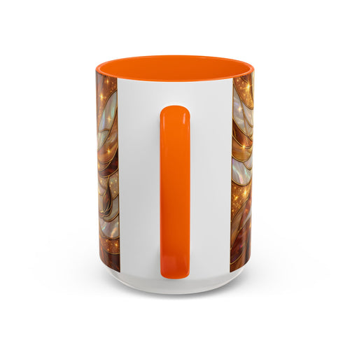 Amber Lion Stained Glass Style Mug