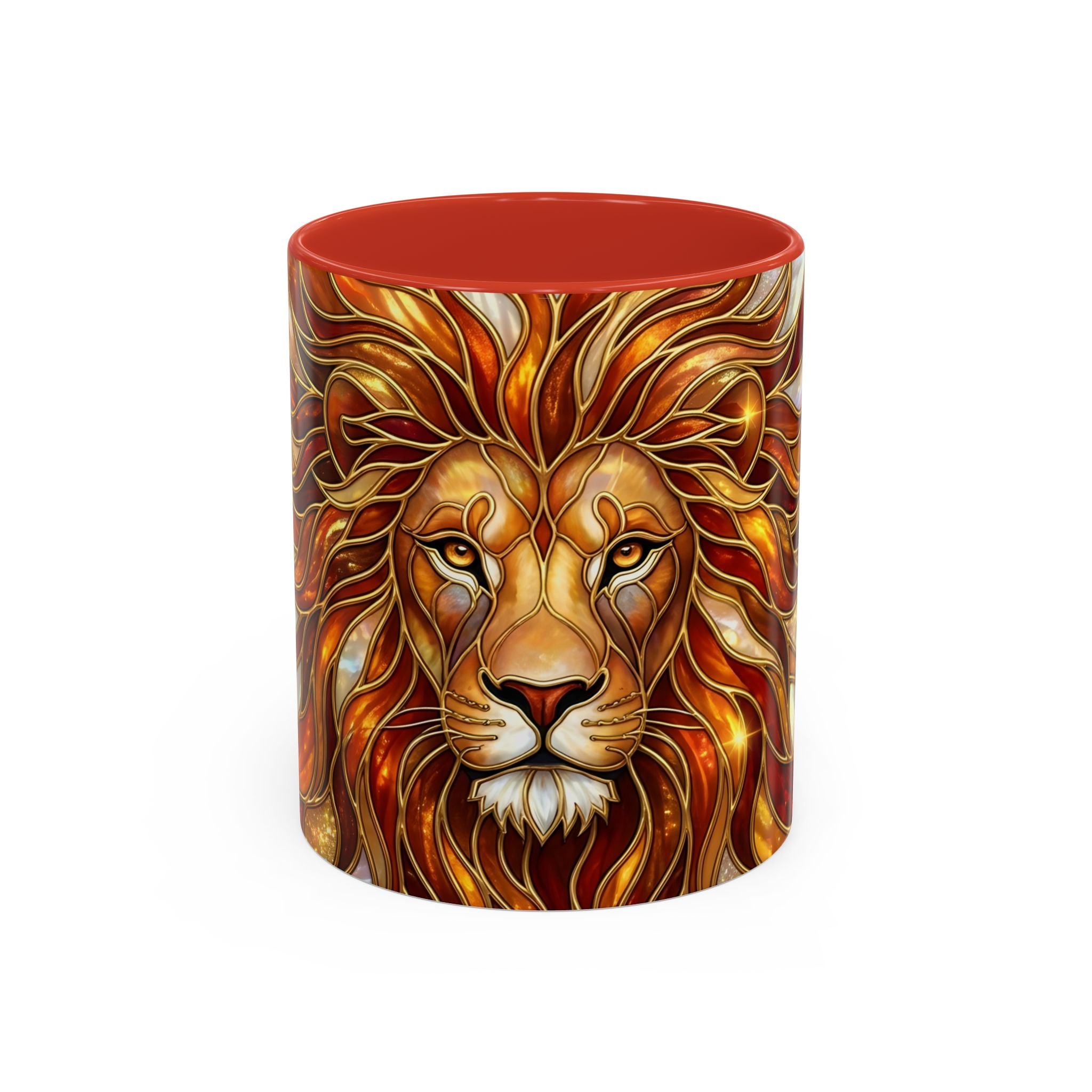Majestic Lion Stained Glass Mug