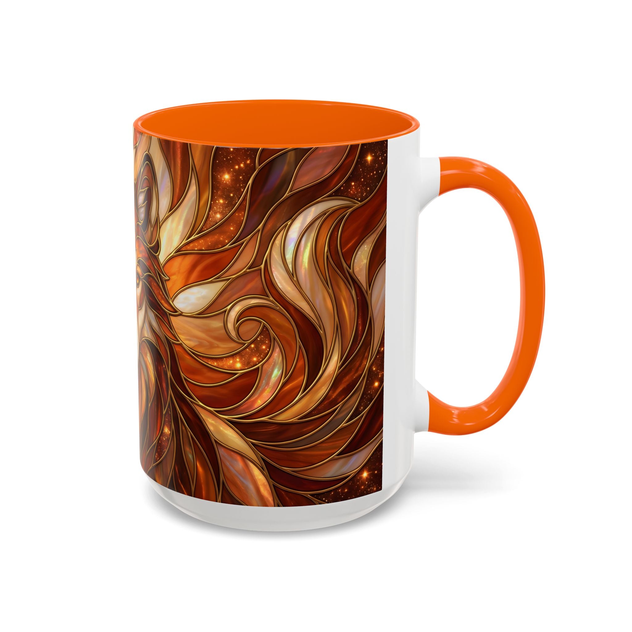 Ember Wolf Stained Glass Style Mug