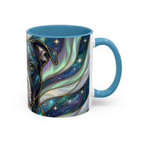 Aurora Glow Staffy Stained Glass Style Mug