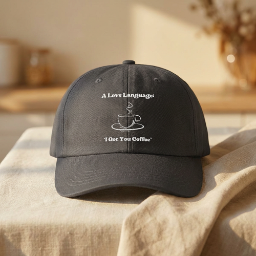 A Love Language Embroidered Dad Cap
