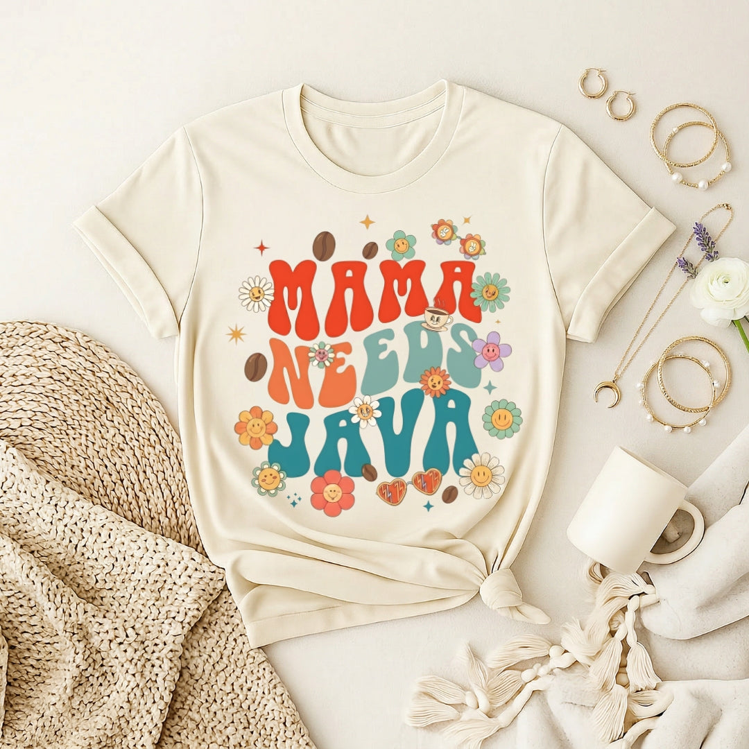 Floral Mama Premium T‑Shirt