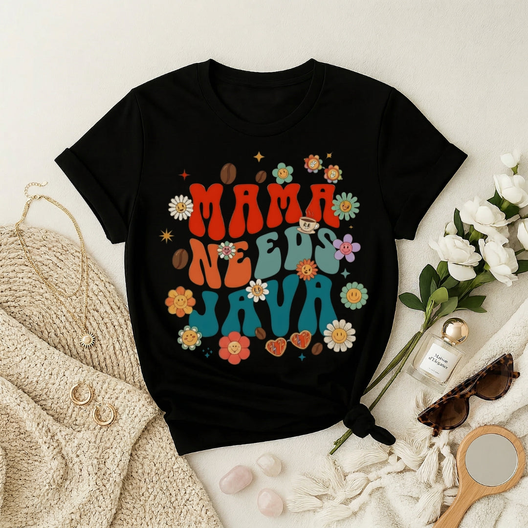 Floral Mama Premium T‑Shirt