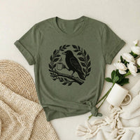 Caffeinated Crow Premium T-Shirt