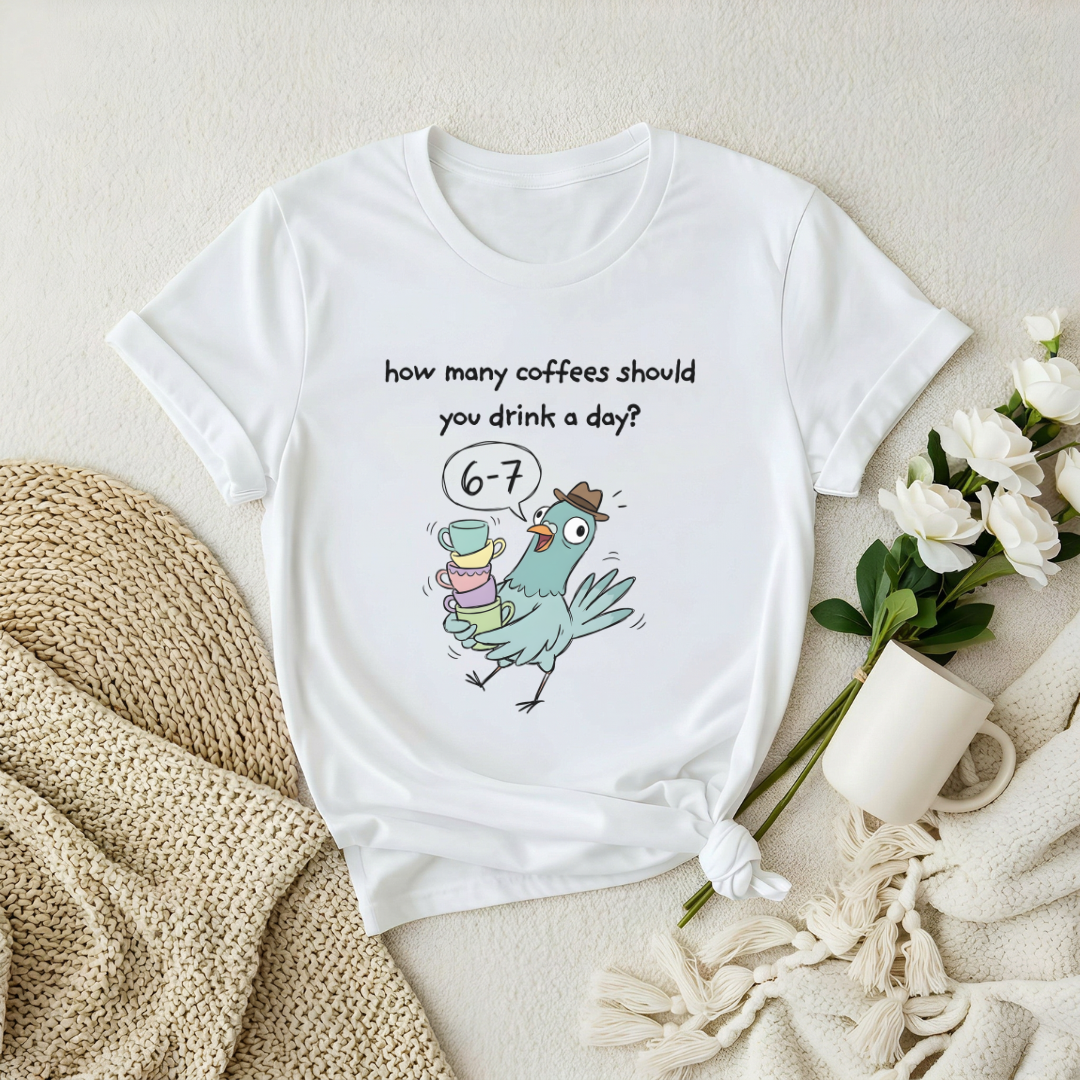How Many Coffees Premium T-Shirt