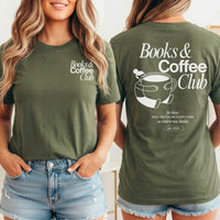Books & Coffee Club Personalisable Premium T-Shirt