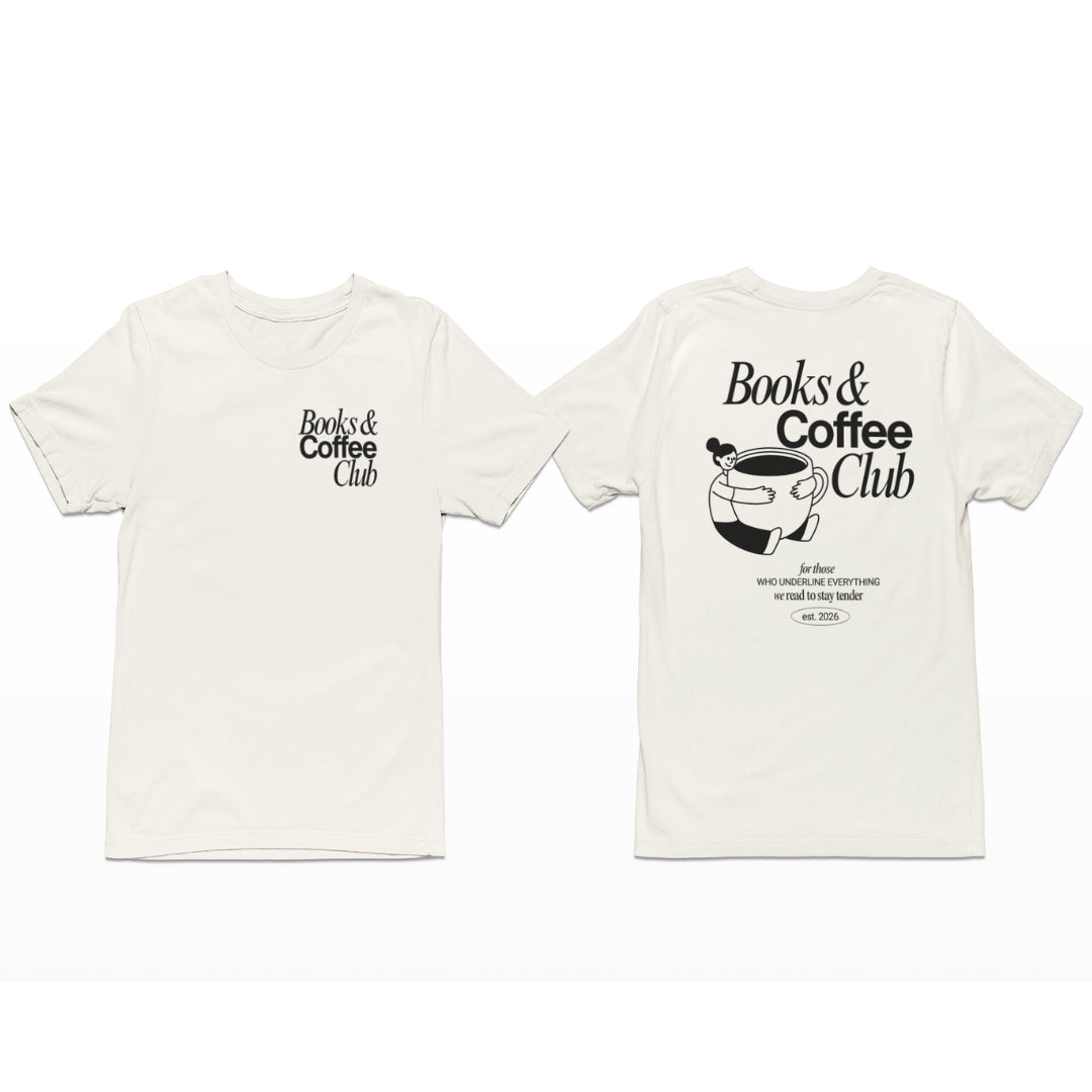 Books & Coffee Club Personalisable Premium T-Shirt