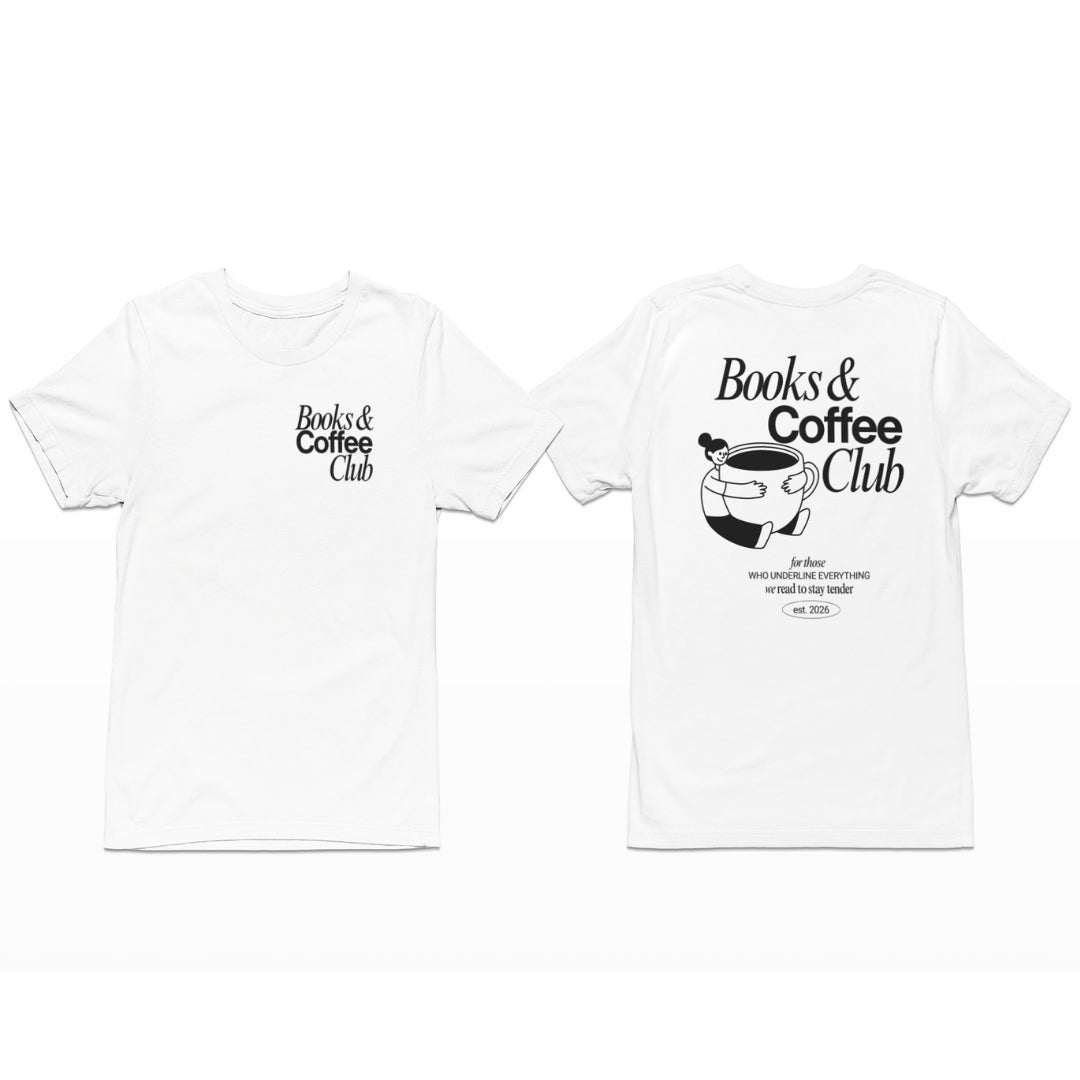 Books & Coffee Club Personalisable Premium T-Shirt